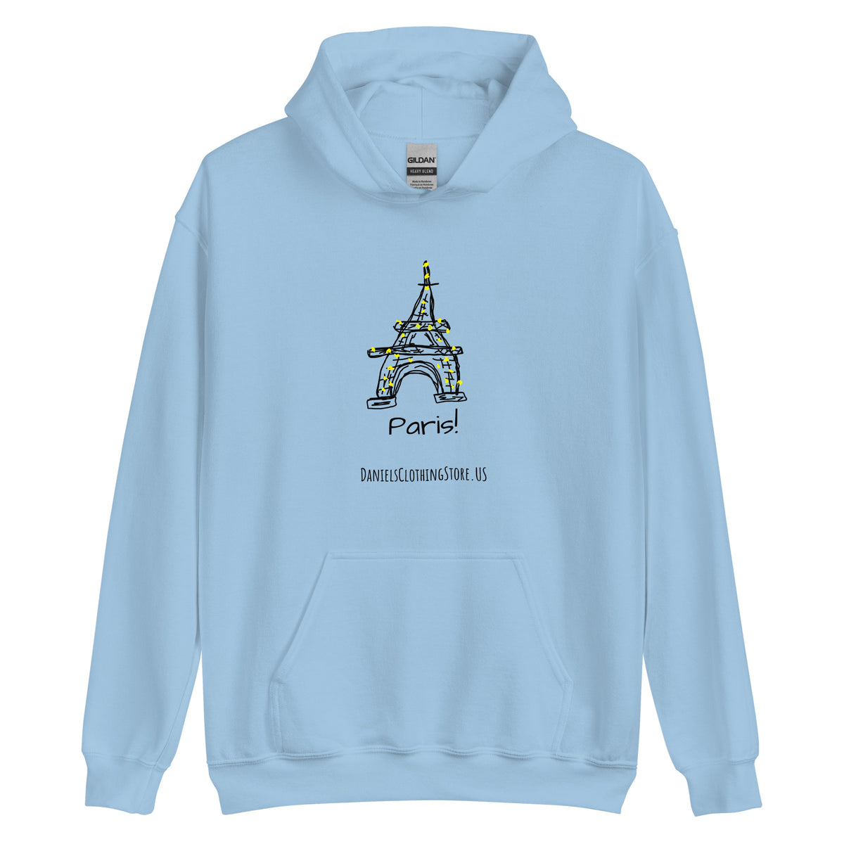 Paris Hoodie (WHT,BLU,PNK)