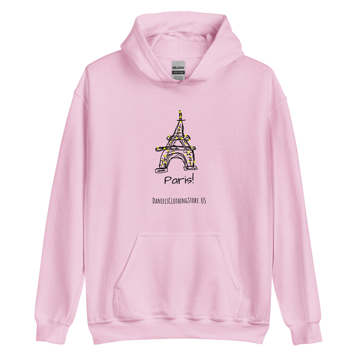 Paris Hoodie (WHT,BLU,PNK)