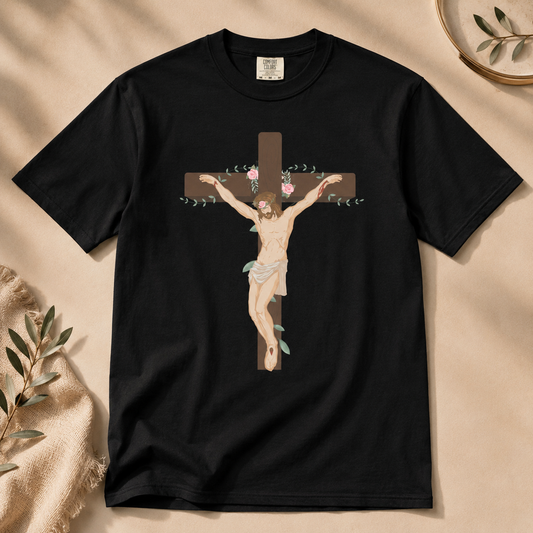 Men’s garment-dyed heavyweight t-shirt (767 - Jesus Christ Graphic)