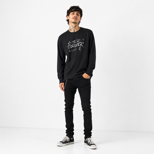 Black Longsleeve Forever Shirt