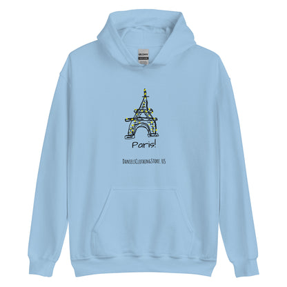 Paris Hoodie (WHT,BLU,PNK)