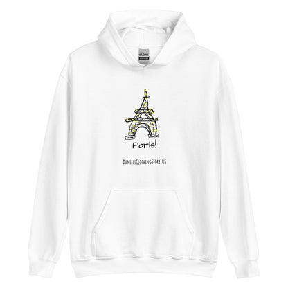 Paris Hoodie (WHT,BLU,PNK)