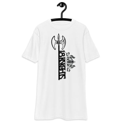 Logo with Mace (White/Red)